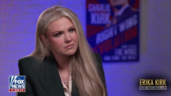 Erika Kirk reflects on her last moments with her late husband