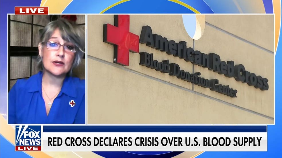 Red Cross declares national emergency over critically low US blood supply