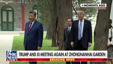 President Donald Trump and Chinese President Xi meet in Zhongnanhai Garden