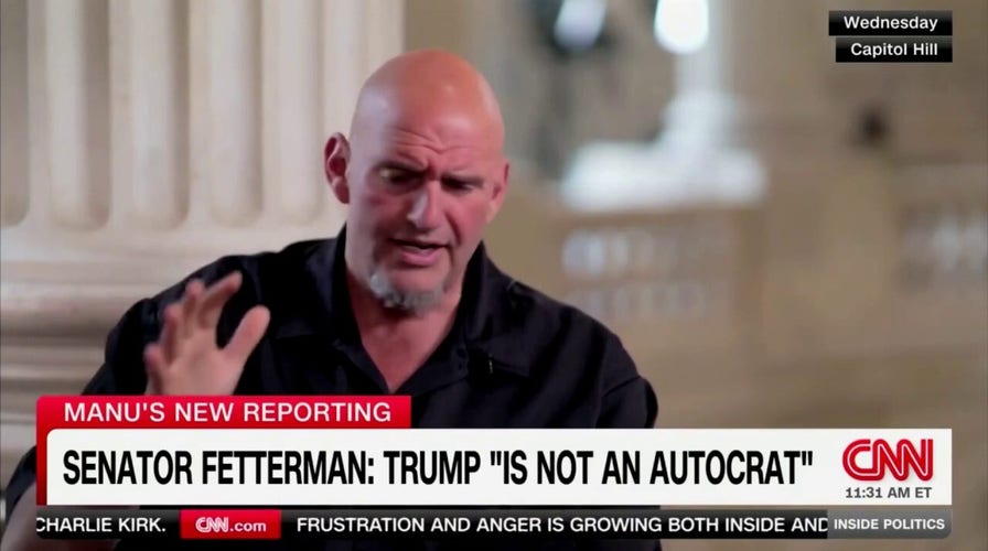 Fetterman tells Democrats to stop calling Trump 'Hitler'