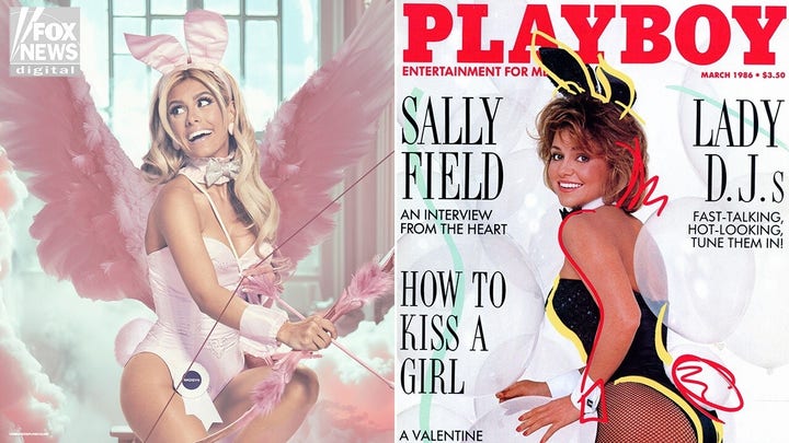 Nickelodeon child star-turned-Playboy model poses in Sally Field’s suit