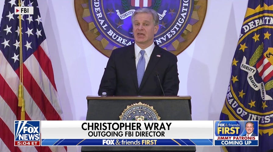 Trump touts FBI Director Christopher Wray's resignation plans: 'Great day for America'
