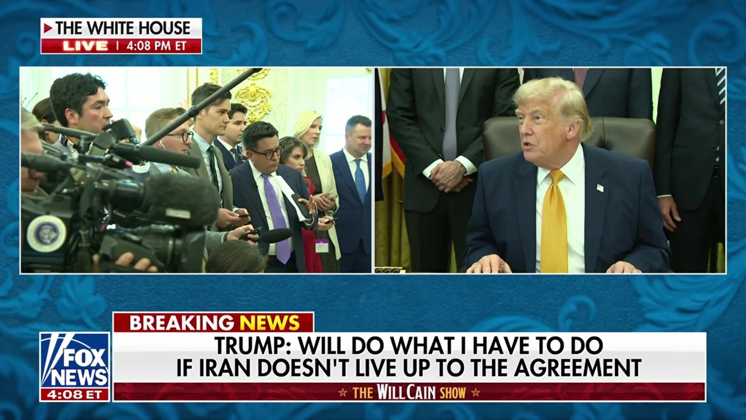 Trump scoffs at reporter’s ‘stupid’ question about Iran’s leverage