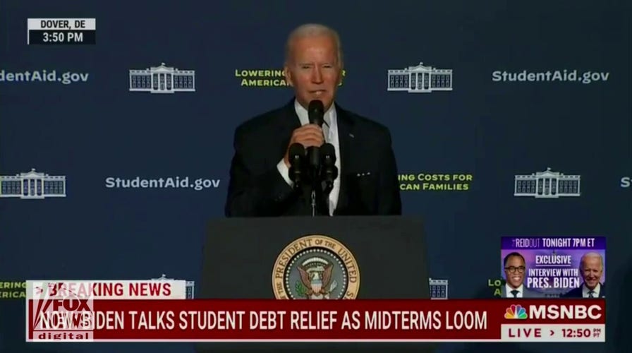 Biden equates PPP loans with his student loan handout in speech attacking GOP