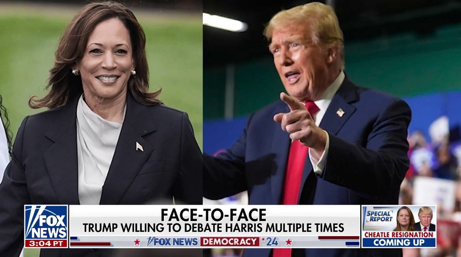 Trump 'Absolutely' Willing to Debate Kamala Harris: 'It's Important'