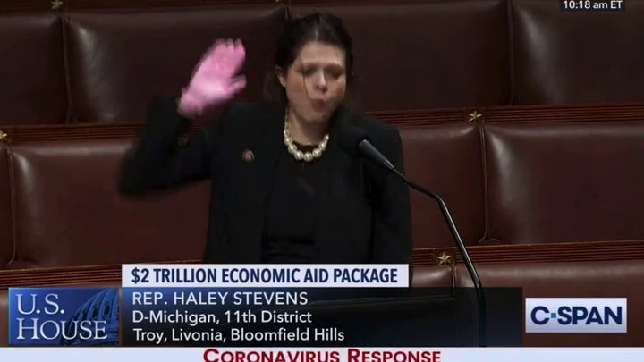 Rep Haley Stevens' viral rant resurfaces 2020 pink gloves moment