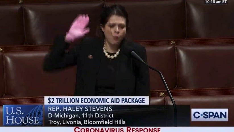 Rep Haley Stevens' viral rant resurfaces 2020 pink gloves moment