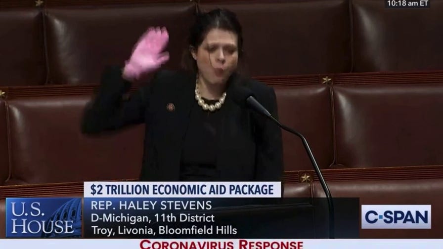 Rep Haley Stevens' viral rant resurfaces 2020 pink gloves moment
