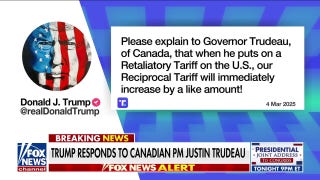 Trump puts 'Governor Trudeau' on notice for criticizing tariffs - Fox News