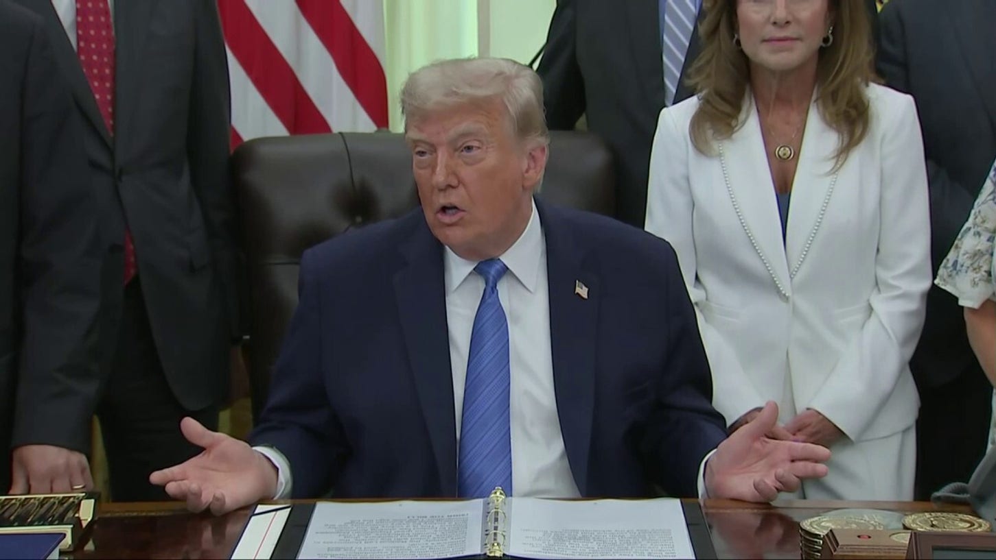 Trump blasts Dems backing 'thug, loser' Platner