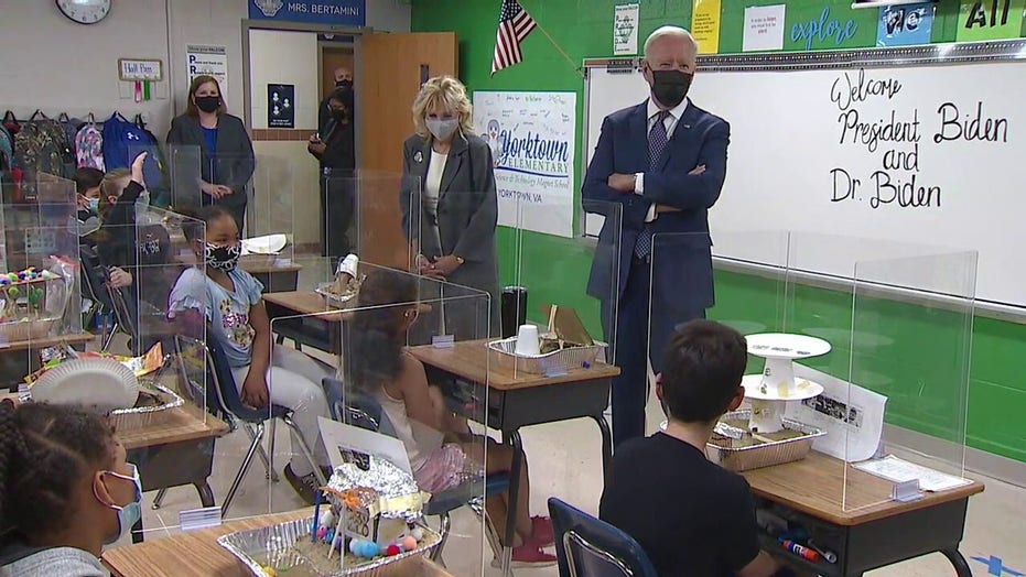 Fifth graders tell the Bidens virtual learning allowed them to eat and sneak in a nap