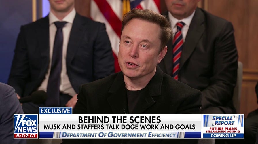 Elon Musk and DOGE team give exclusive look at how they're cutting waste, handle critics