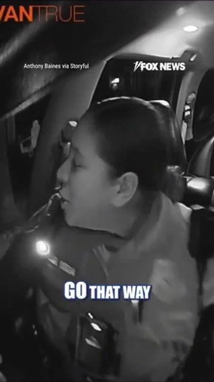 Officers JUMP into Uber mid-pursuit to chase fleeing suspect