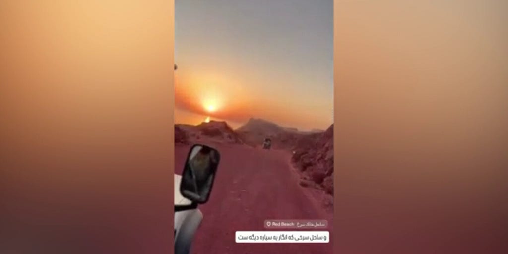Wild video shows how ‘blood rain’ turns Iranian island red