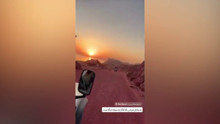 Wild video shows how ‘blood rain’ turns Iranian island red