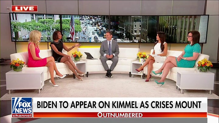 Biden appeared on 'Jimmy Kimmel Live' after evading reporter interviews for more than 100 days