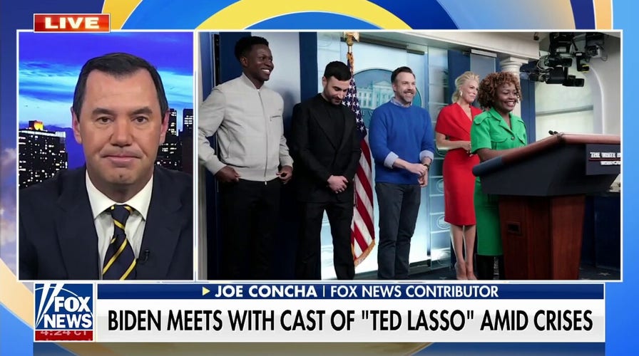 'Ted Lasso' cast visits White House amid crises