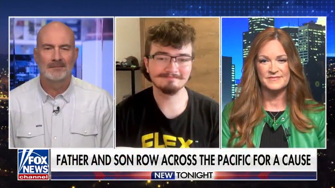 Father and son row across Pacific Ocean for veteran mental health