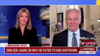 Sen. Tim Kaine claims MSNBC host 'overdramatizing' Democratic shutdown fight
