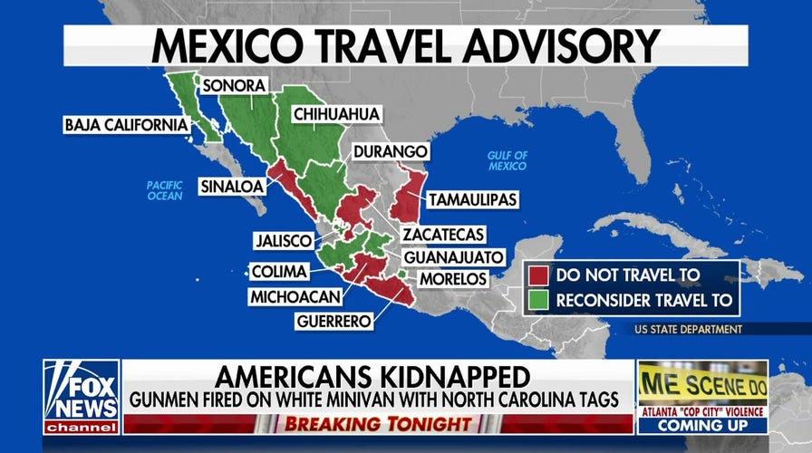 Only two Mexican states considered safe following kidnapping of Americans