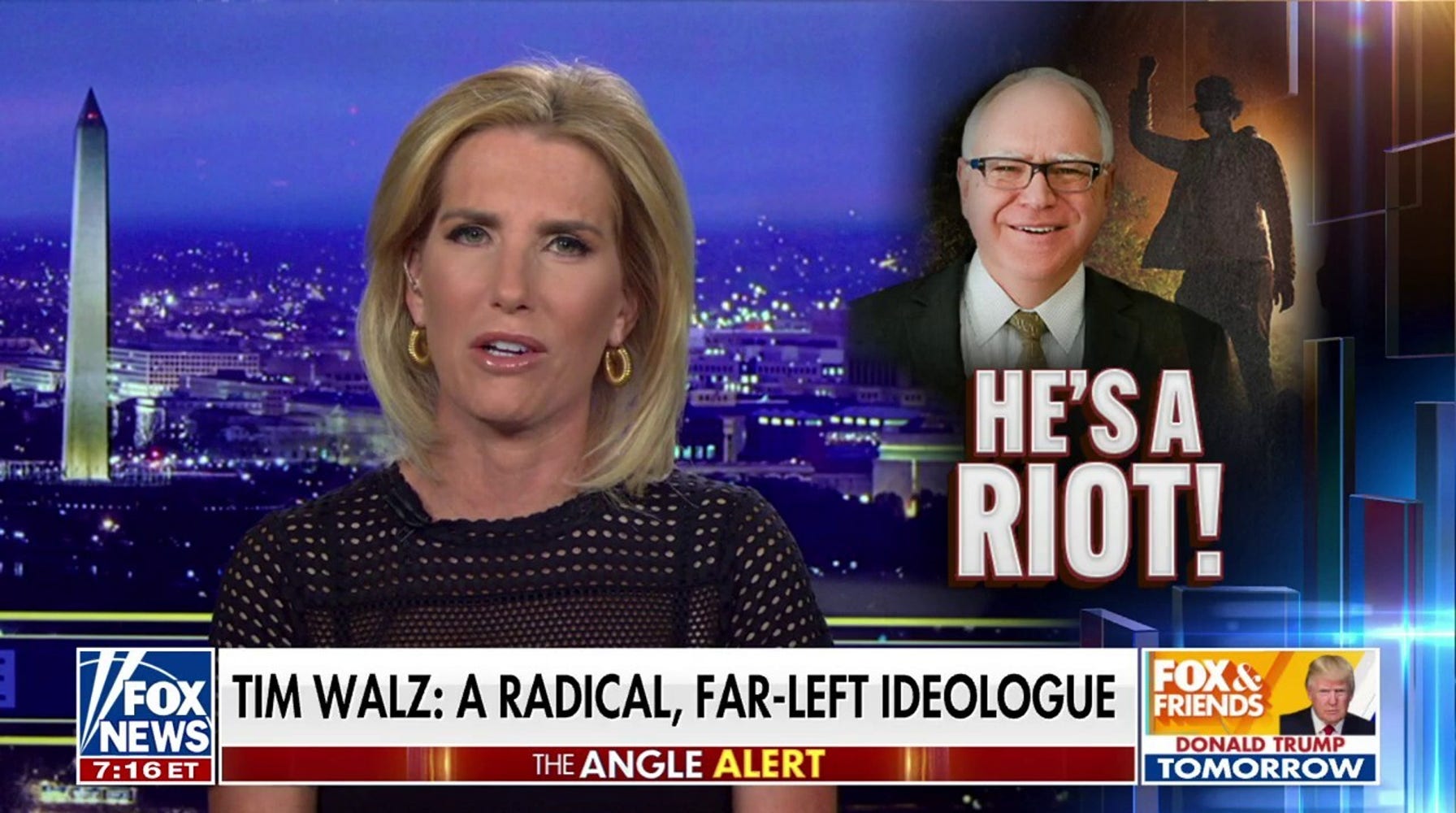 Laura Ingraham: Tim Walz's Socialism Means Being a 'Good Neighbor'