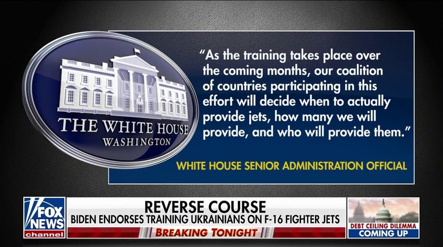 Biden endorses training Ukrainians on F-16 fighter jets