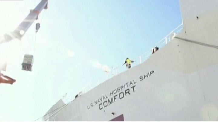 Navy's USNS Comfort deploys to New York City to help overwhelmed hospitals