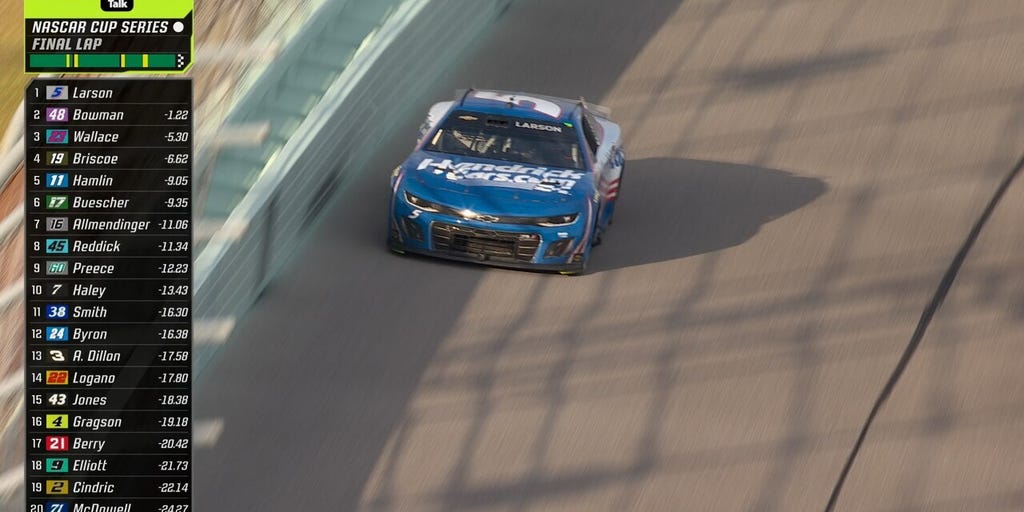 FINAL LAPS: Kyle Larson takes the checkered flag at Straight Talk Wireless 400 at Homestead-Miami | NACAR on FOX
