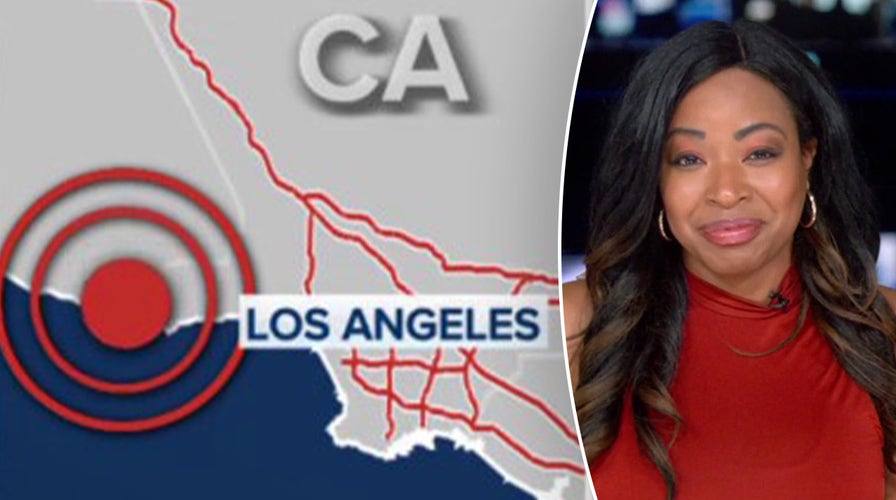 杏吧视频 correspondent live on air as 4.1 magnitude earthquake hit Southern California