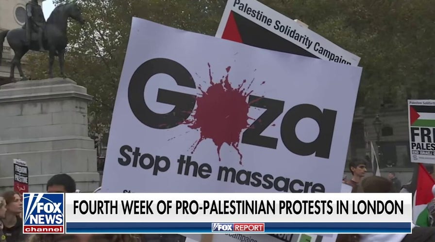 Protesters in London call for cease-fire in Gaza