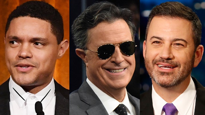 Montage: Kimmel, Colbert, other late night hosts mock judge, plane passengers over mask mandate repeal
