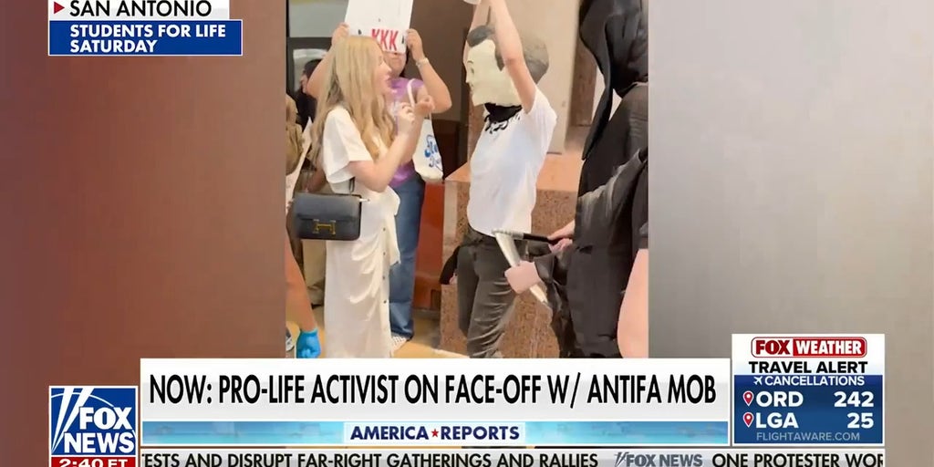 Pro-life activist confronts Antifa mob, exposes ignorance of 'fascist' term