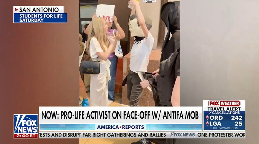 Pro-life activist confronts Antifa mob, exposes ignorance of 'fascist' term