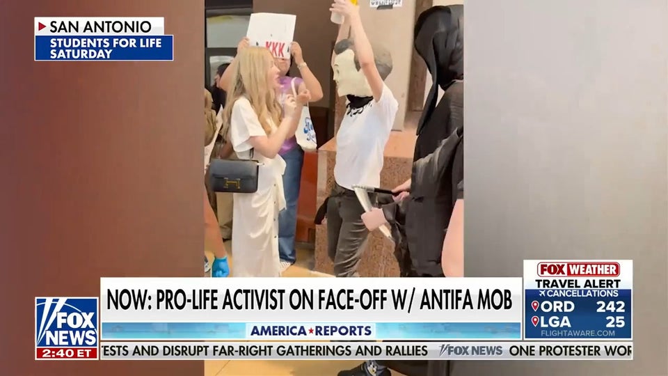 Pro-life activist confronts Antifa mob, exposes ignorance of 'fascist' term