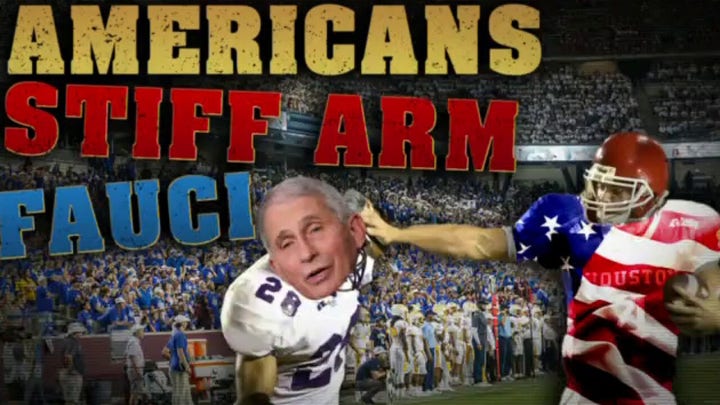 Angle: Americans stiff arm Fauci