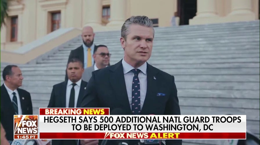 Secretary of War Hegseth says 500 further  National Guard troops volition  beryllium  deployed to Washington, DC