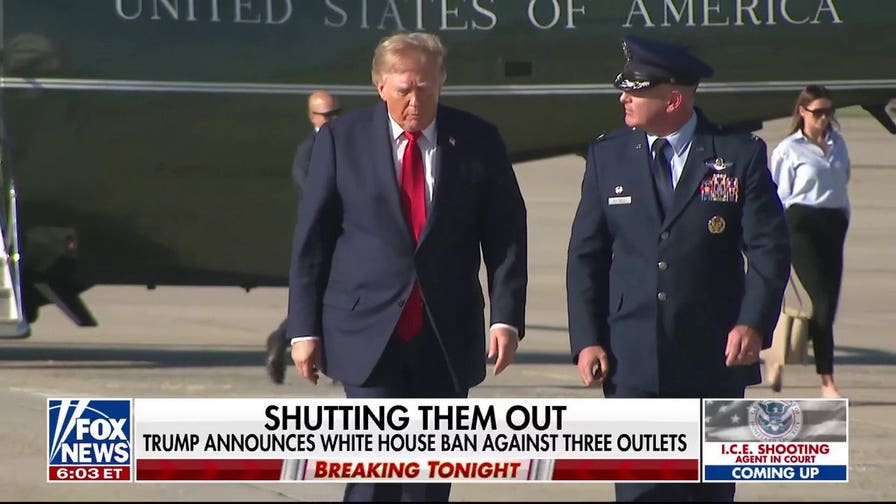 Trump announces White House ban against three media outlets