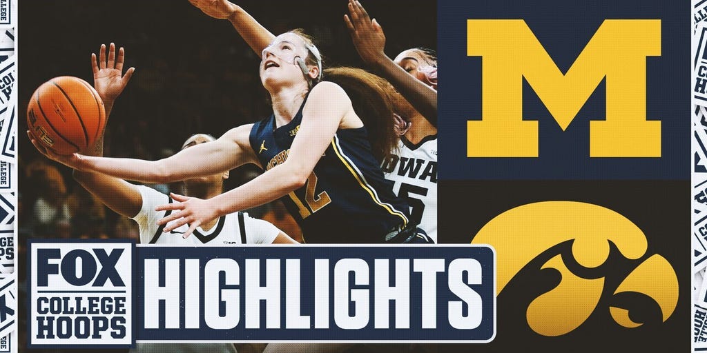 No. 6 Michigan Wolverines vs No. 13 Iowa Hawkeyes Highlights 🏀 FOX College Hoops