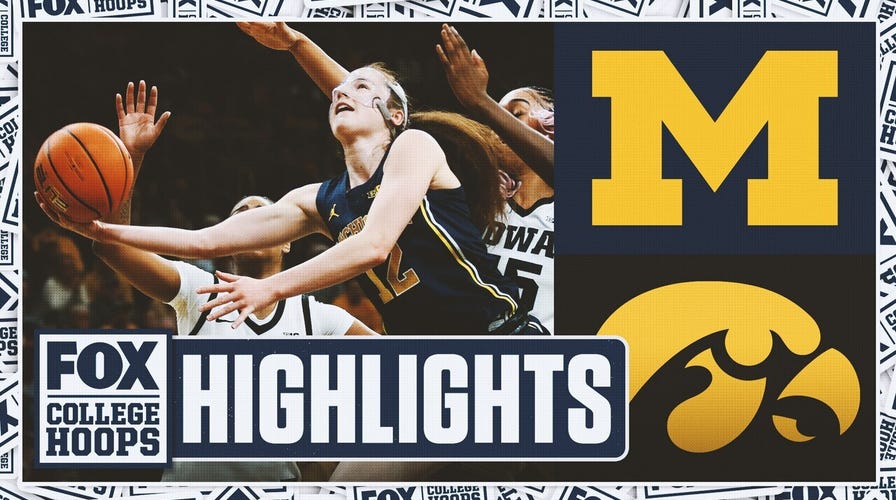 No. 6 Michigan Wolverines vs No. 13 Iowa Hawkeyes Highlights 🏀 FOX College Hoops