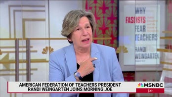 AFT chief Randi Weingarten protests 'Nazi occupation' with paper clip 