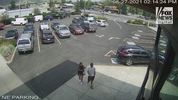 Gabby Petito and Brian Laundrie arrive at a Whole Foods store in Jackson, Wyoming