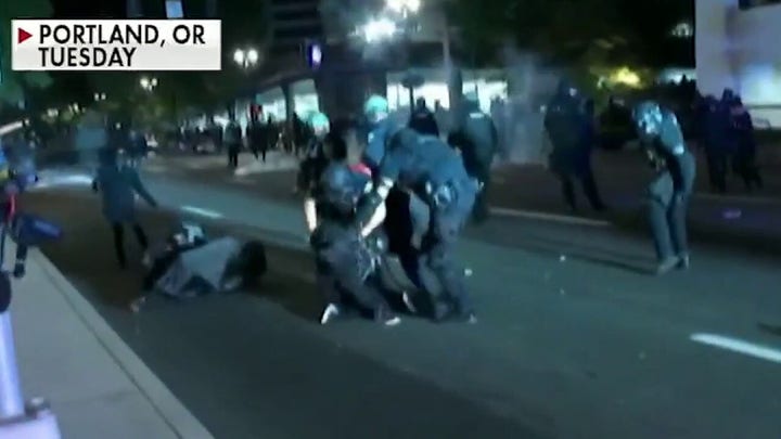 Riot declared on 90th night of Portland protests