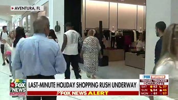 Last-minute shoppers rush ahead of Christmas
