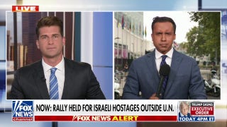 Rally held outside of the United Nations to remember the Israeli hostages