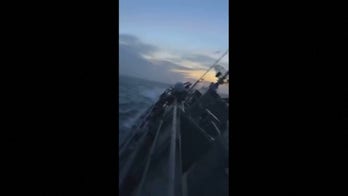 Video shows moments before Thai Navy ship sinks