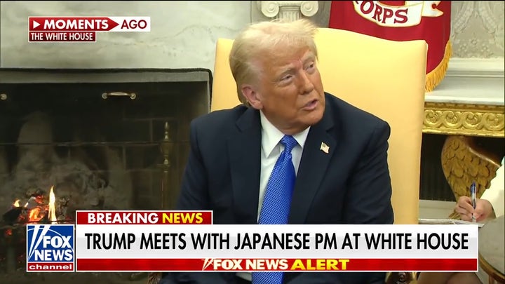 Trump asked about Time magazine cover with Elon Musk at Resolute Desk