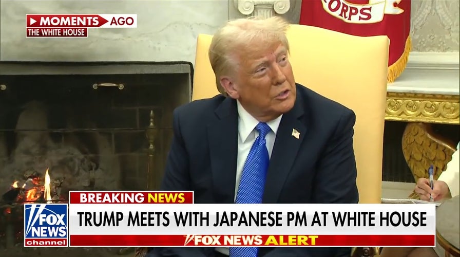 Trump asked about Time magazine cover with Elon Musk at Resolute Desk