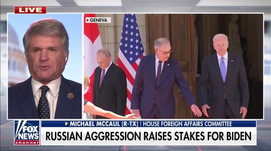 Rep. McCaul slams Biden's meeting with Putin, calls it a win for Russia