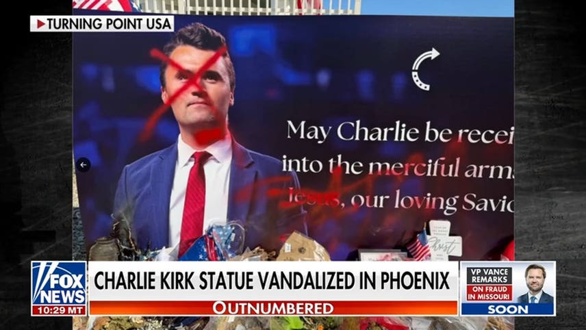 Turning Point USA vows to restore vandalized Charlie Kirk statue