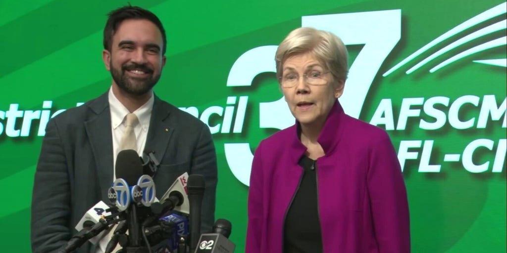 Senator Warren Endorses NYC Mayoral Candidate Mamdani on Affordability, Tax Plan